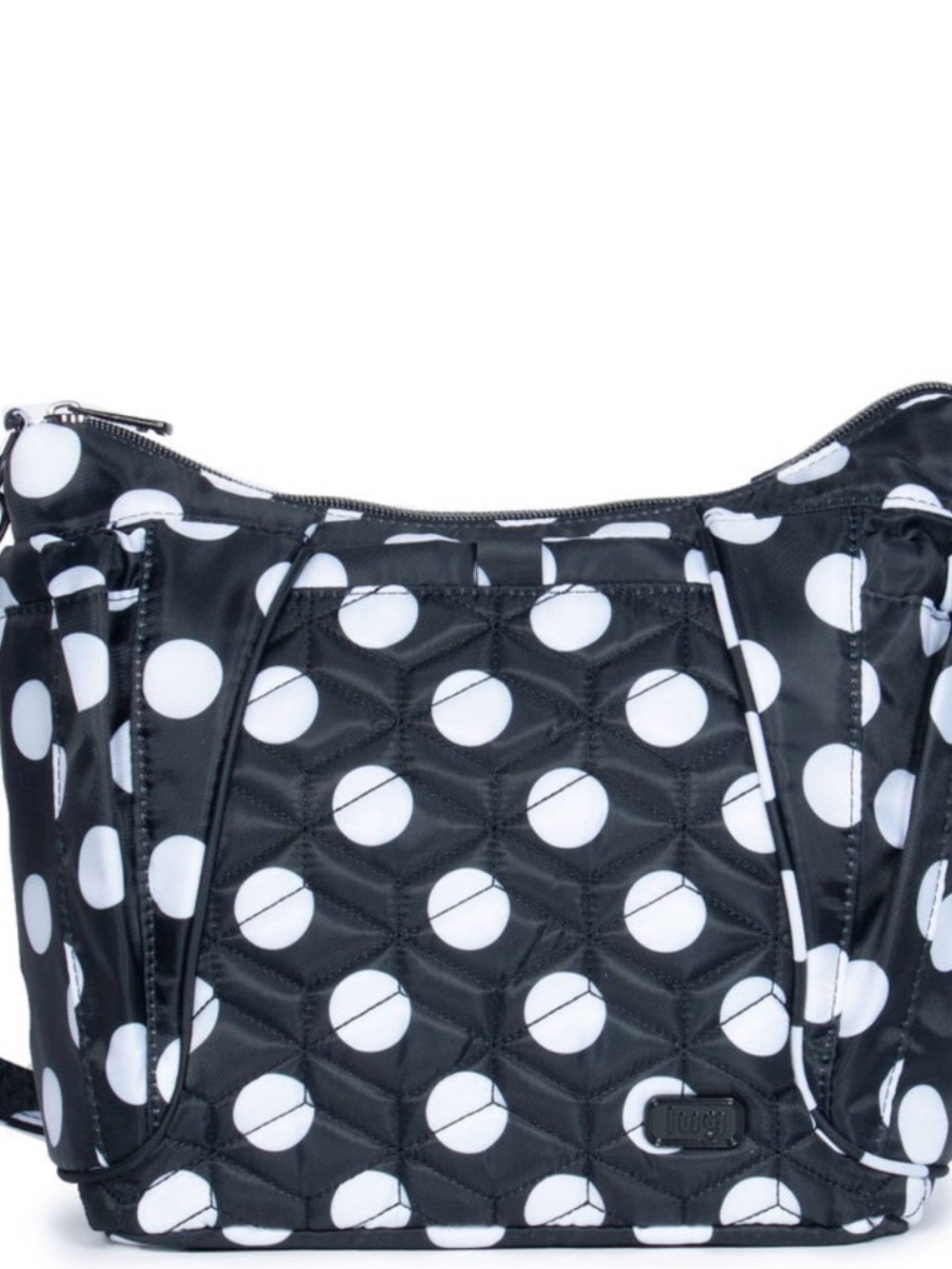Lug Mini Shuffle in Black Large Dot NWT